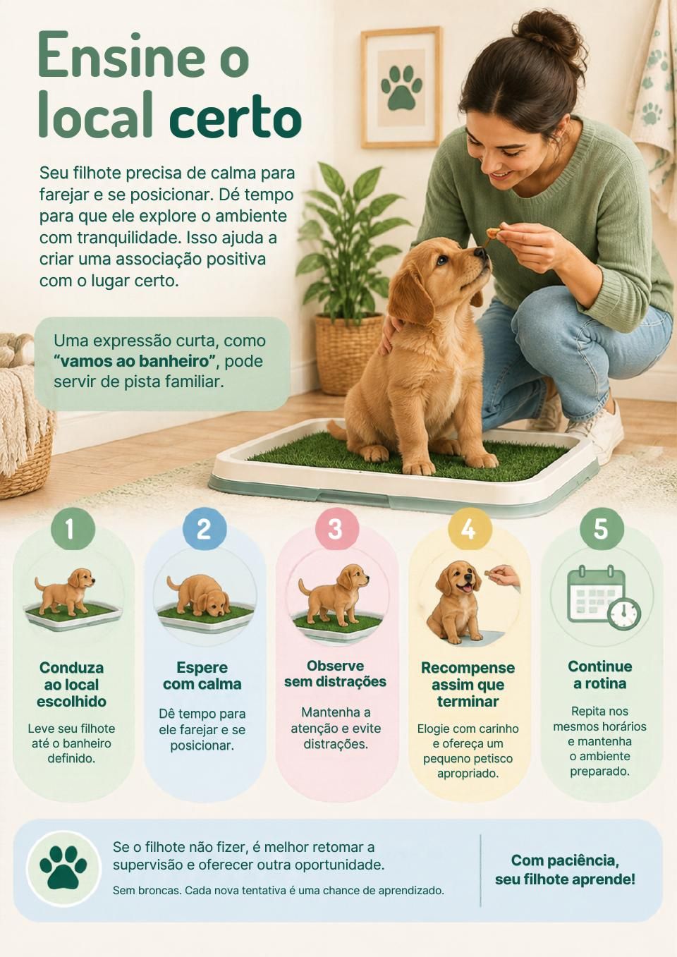 Página: Ensine o local certo