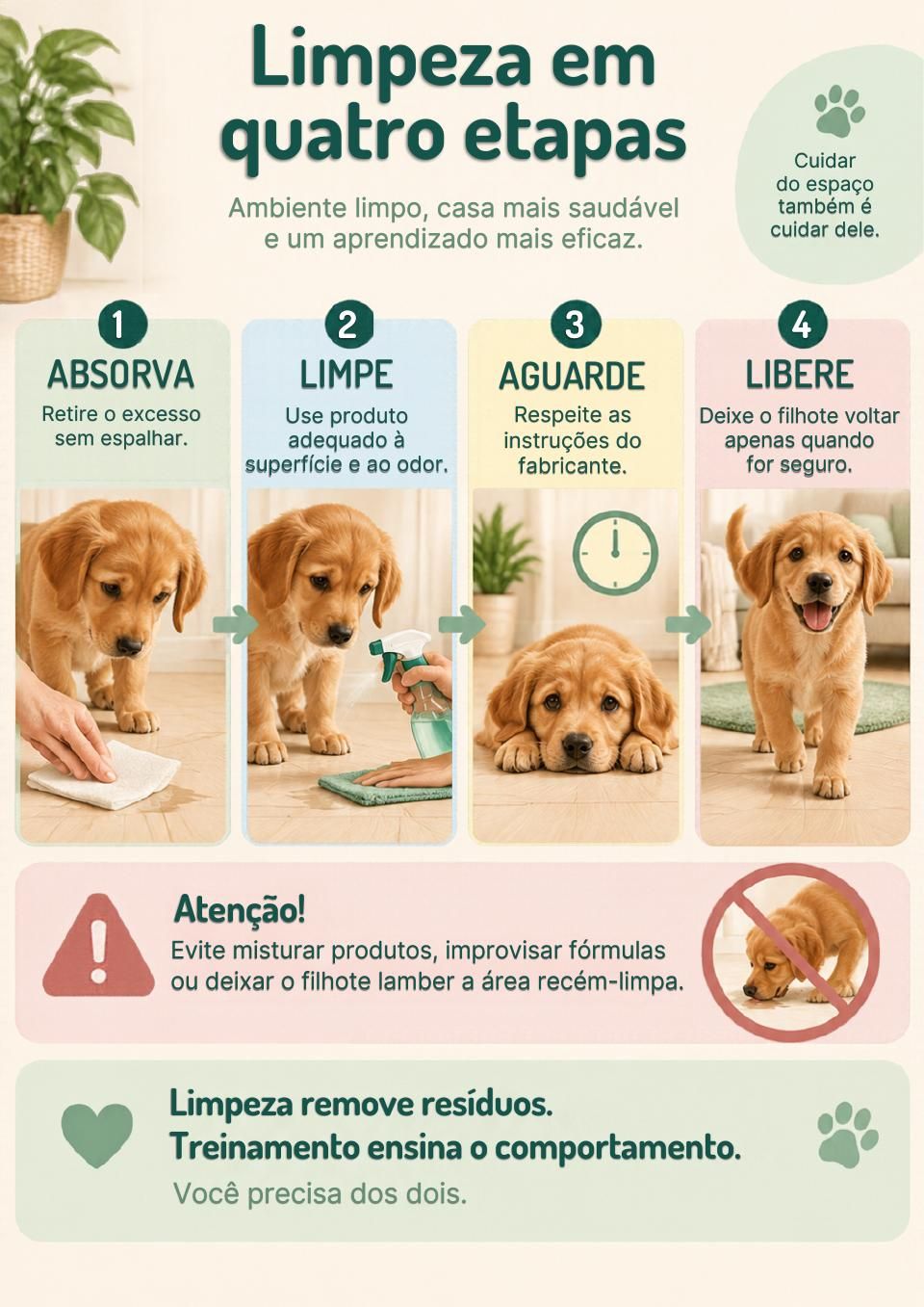 Página: Limpeza em quatro etapas